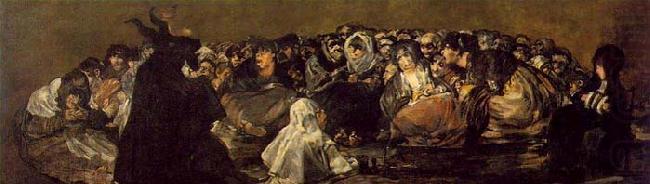 Francisco de goya y Lucientes Witches Sabbath china oil painting image